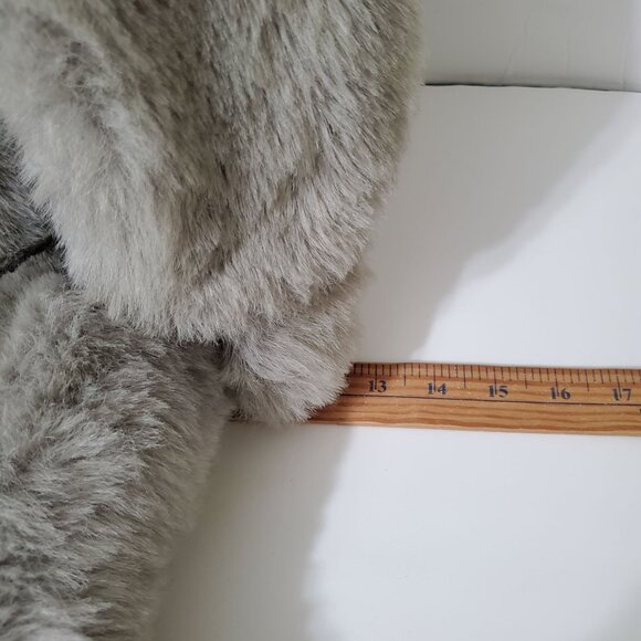 Vintage Stuffy Rabbit People Pals Toy Plush Easter Bunny Checked Corduroy Trim - Picture 16 of 16